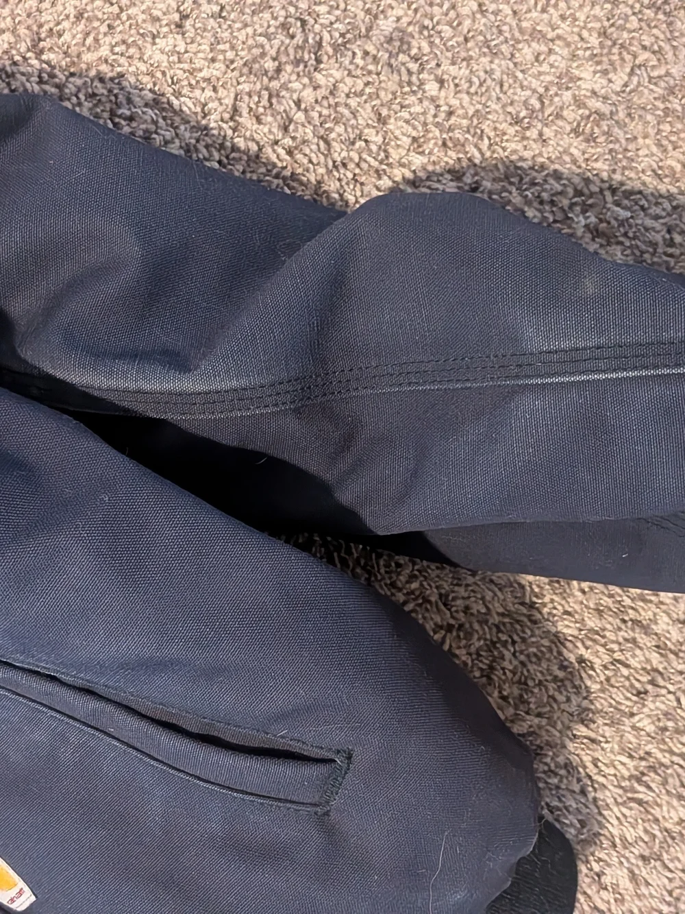 Carhartt Navy Hooded FR Coat